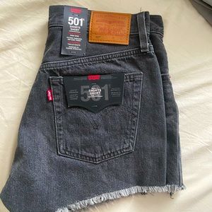 Levi 501 high waisted shorts